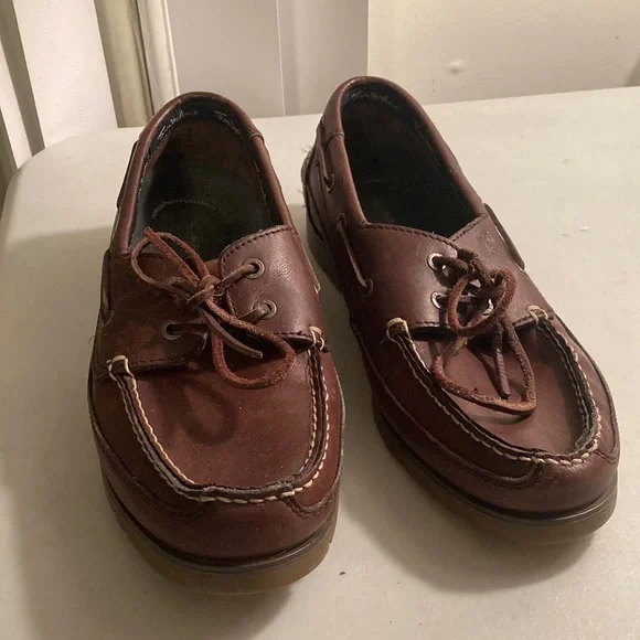 Thom McAn Shoes Thom Mcan Leather Upper Boat Shoes Loafers Sz